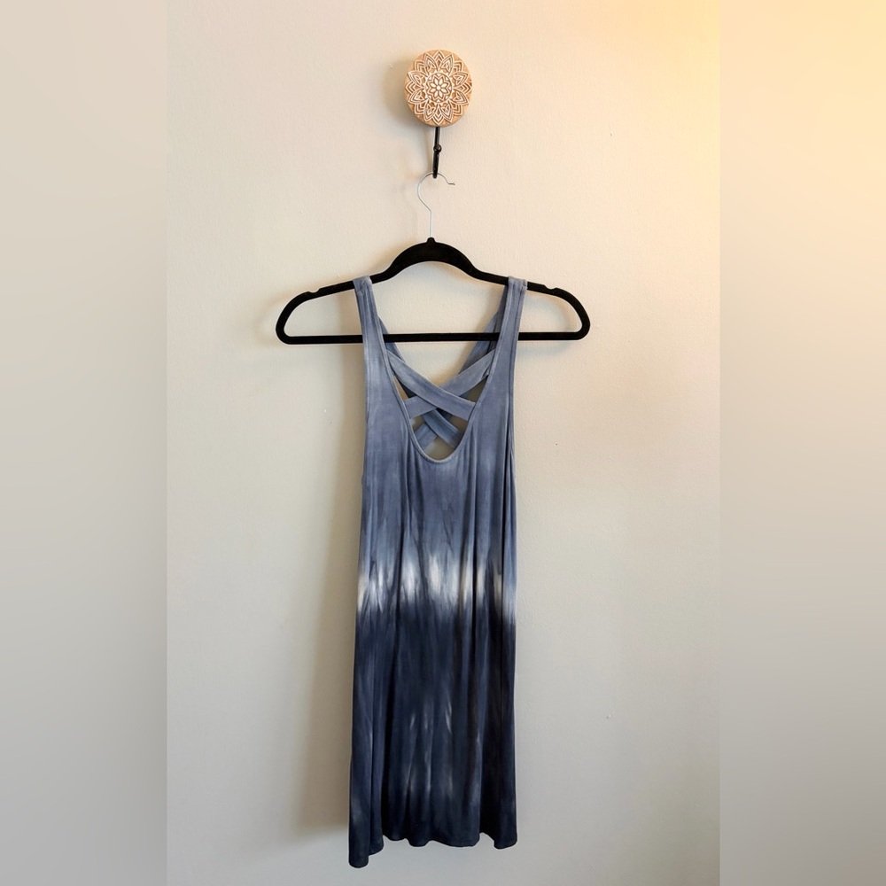 American Eagle Outfitters Blue and White Dress